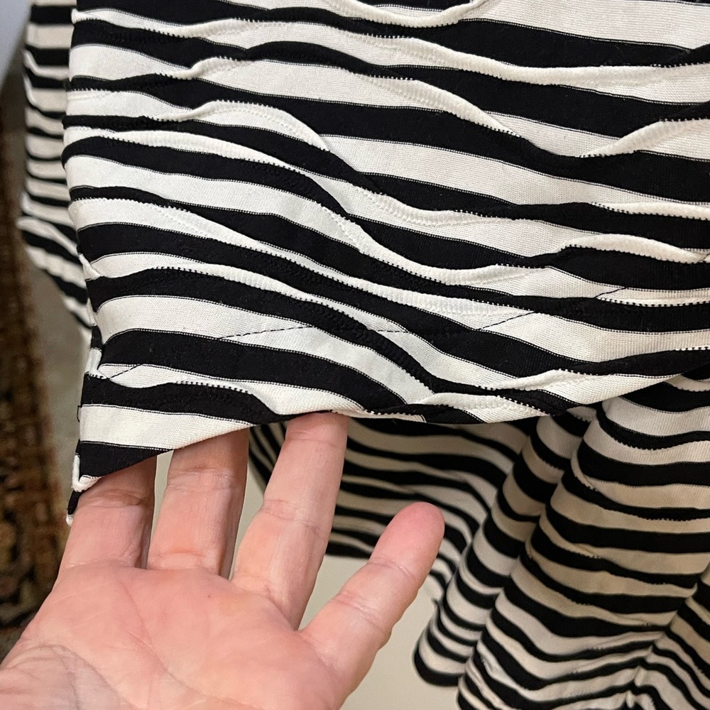 Chico's Zebra Print Asymmetrical Dress Fully Lined Size 16/18 - Picture 3 of 8